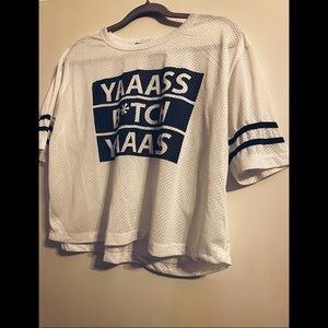 Women’s crop top fashion jersey